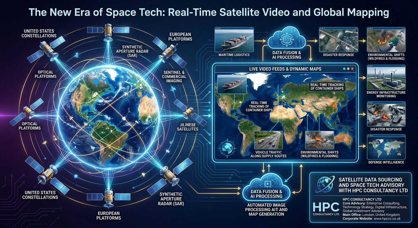 Real-Time Satellite Video and Global Mapping Singapore